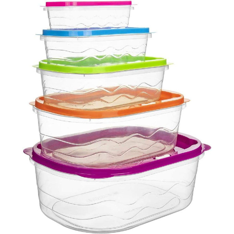 Prep & Savour Modern Style Nesting Food Storage Containers Set Of 5 All New Look High Grade